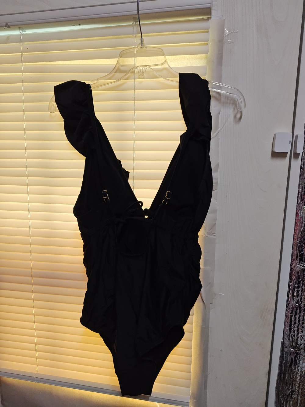 Pinkblush Black Ruffled One-Piece Swimsuit - Picture 3 of 3